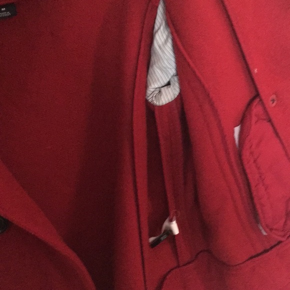 Gap Red Wool Blend Jacket M - Picture 4 of 4